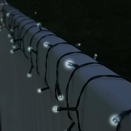 Pure Garden Solar Powered LED String Lights, White, 2PK 50-1192